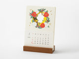 Midori Stand Calendar 2027 - Laser Cut Flowers