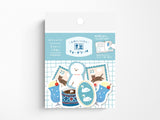 Washi Flake Stickers - Blue