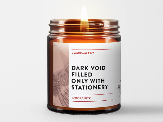Dark Void Filled Only with Stationery Soy Wax Candle