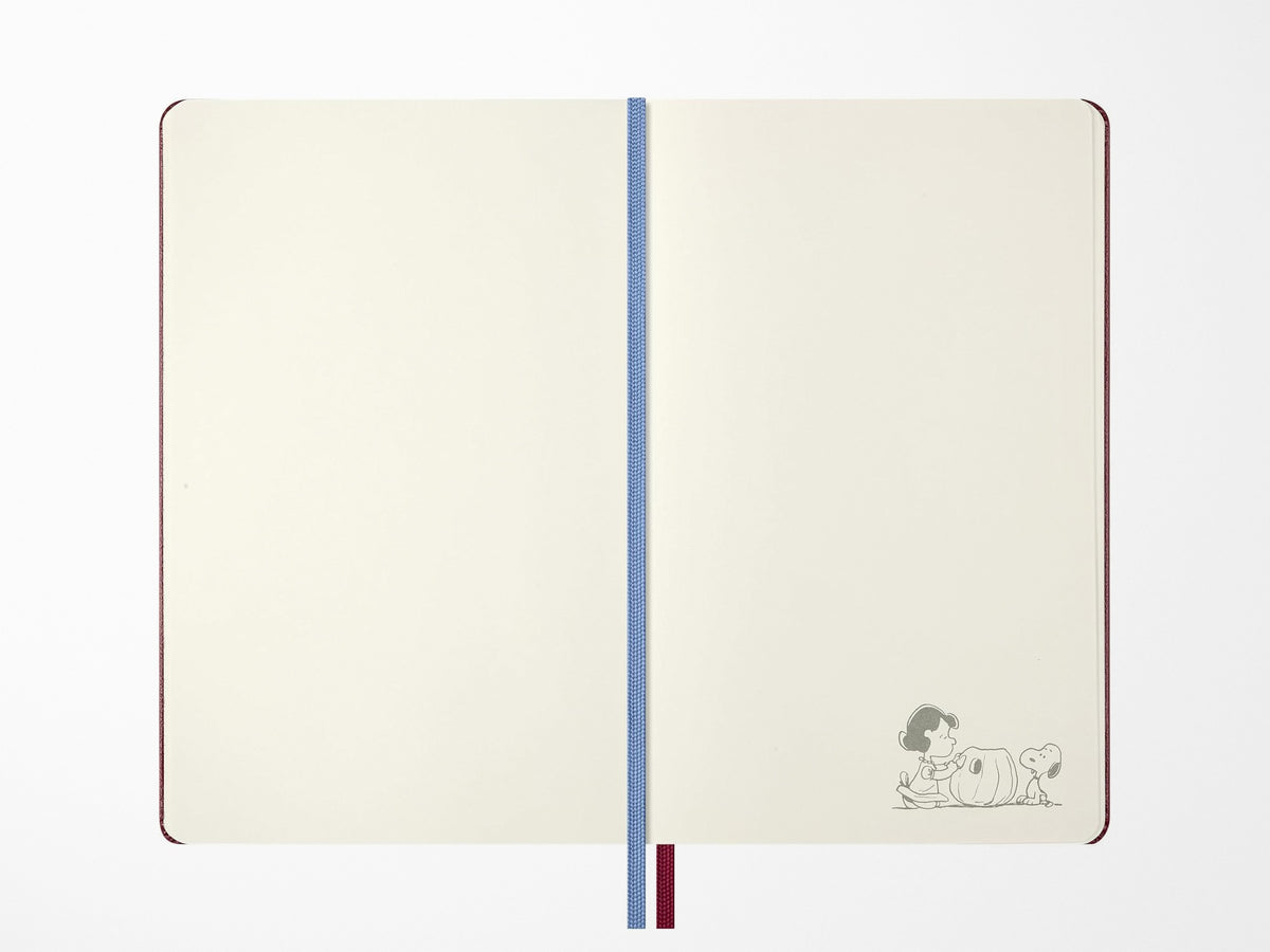Moleskine x Peanuts Limited Edition Large Red Plain Page Notebook