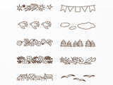 Midori Rotating Stamp - Soft Color Landscape Brown