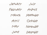 Midori Rotating Stamp - Soft Color 12 Months Brown