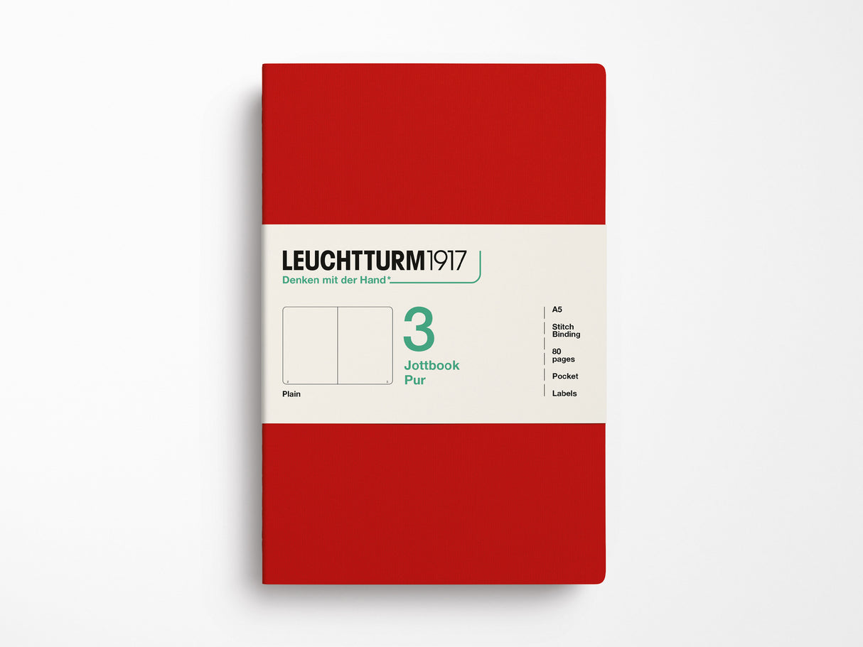 Leuchtturm 1917 Jottbook Pur Set of 3 - Cherry