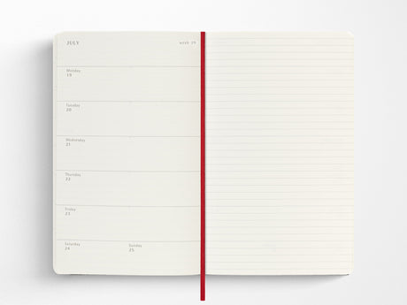 Moleskine 18 Month 2026-2027 Weekly Planner - Scarlet Red Hardcover