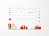 Midori Desk Calendar 2027 - Medium Dog