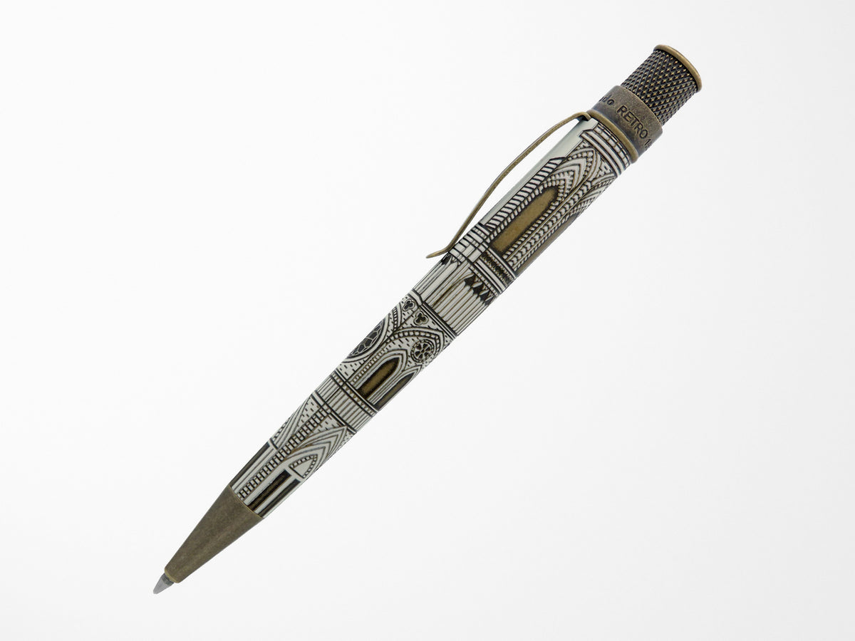 Retro 51 Tornado Rollerball Pen Vintage Metalsmith - Cathedral