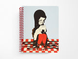 Love Cats Blanco Spiral Notebook