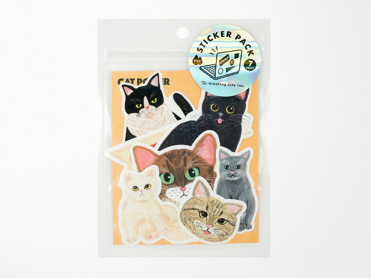 Cat Power Flake Sticker Pack