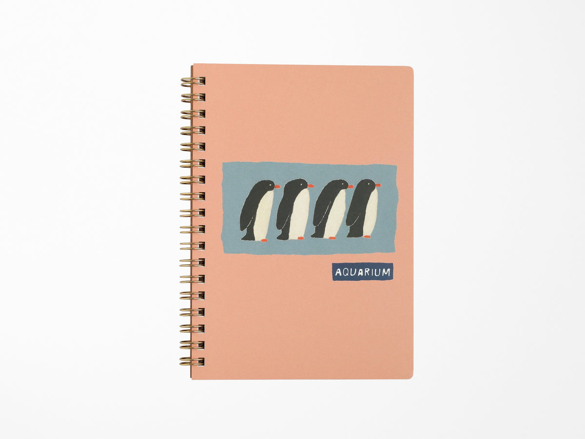 Japanese Ring Notebook - Penguin