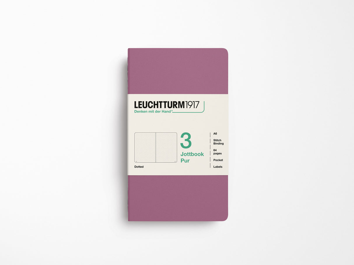 Leuchtturm 1917 Jottbook Pur Set of 3 - Dusty Rose
