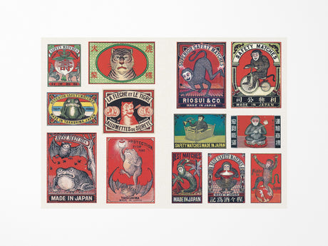 Vintage Matchboxes A Little Sticker Book