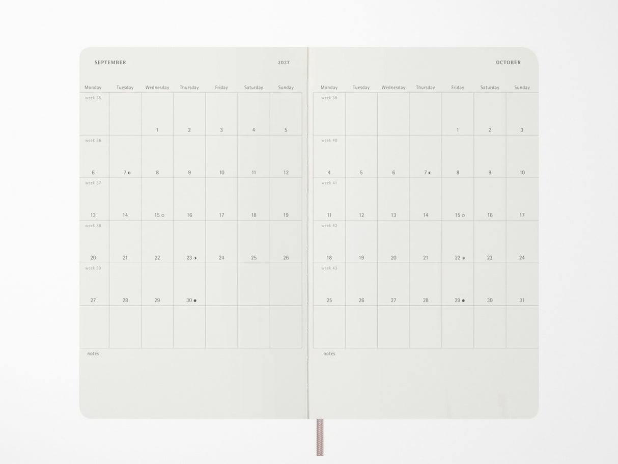 Moleskine 2027 Weekly Planner - Precious & Ethical Vegea - Sakura Pink