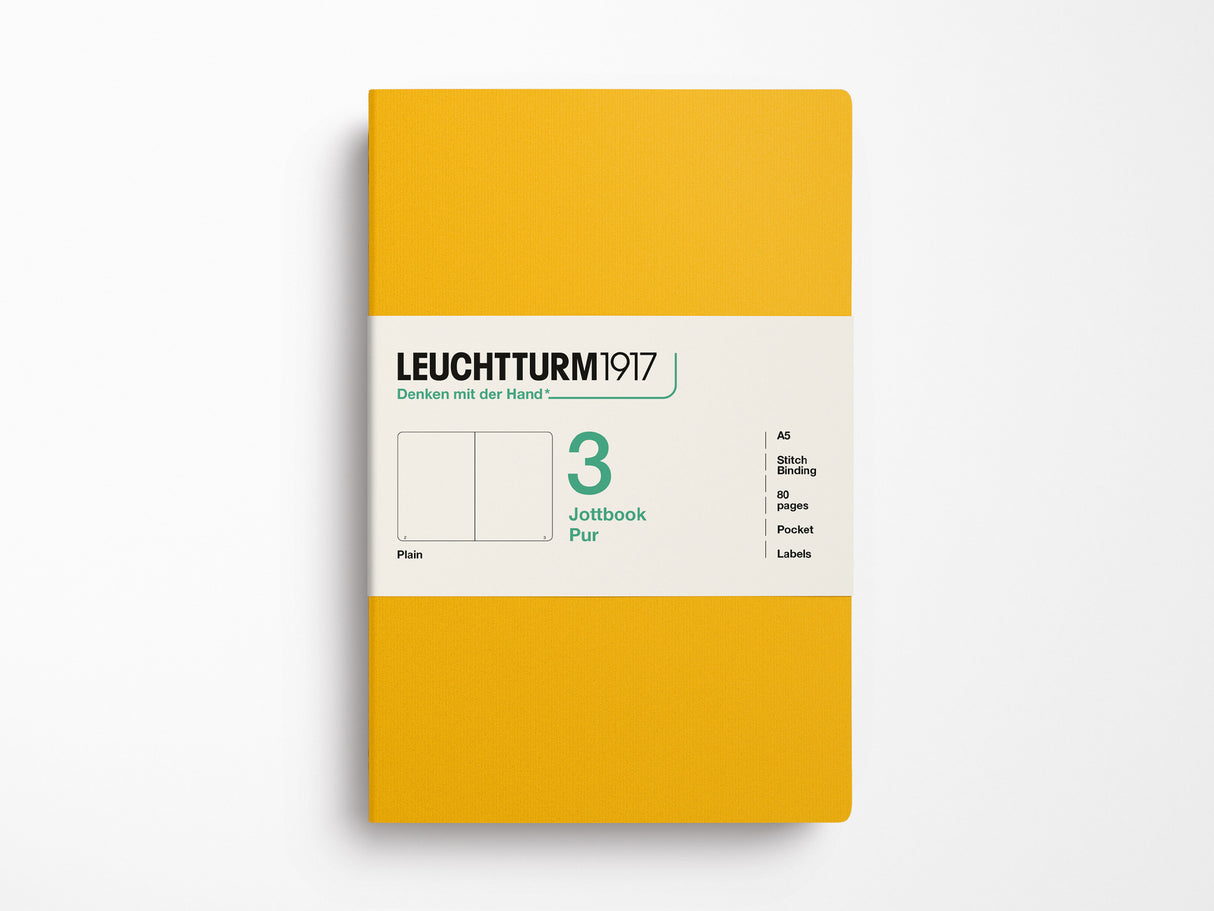 Leuchtturm 1917 Jottbook Pur Set of 3 - Sunflower