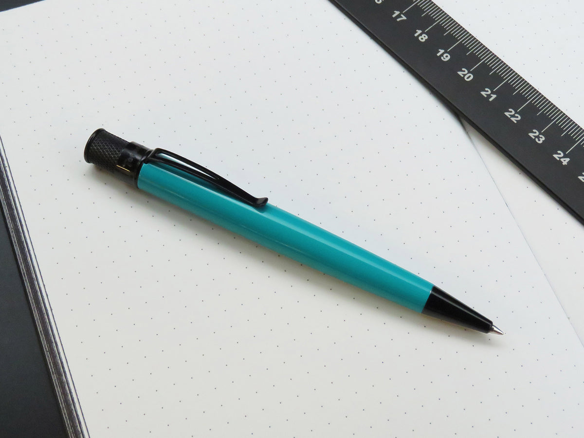Retro 51 Tornado Rollerball Pen - Stealth Lacquer Deep Aqua