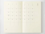 MD Notebook Monthly Diary B6 Slim 2027