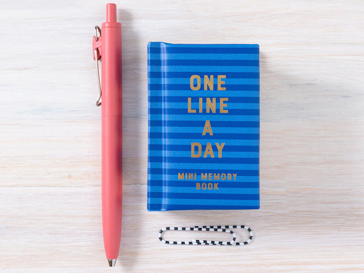 Navy Stripes Mini One Line a Day