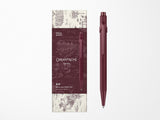 Caran D'Ache 849 Ballpoint Pen Toile De Jouy - Burgundy