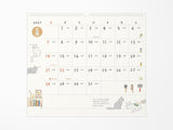 Midori Wall Calendar 2027 - Cat