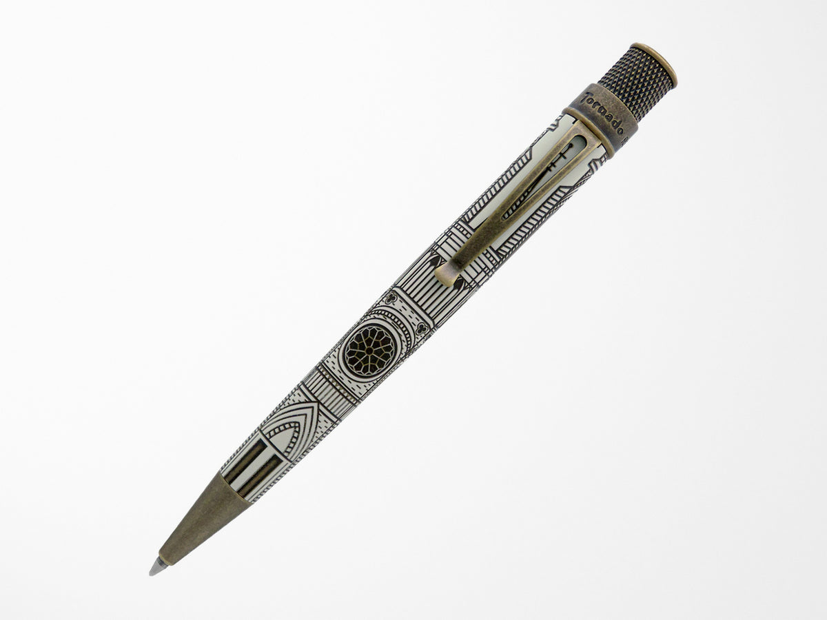 Retro 51 Tornado Rollerball Pen Vintage Metalsmith - Cathedral