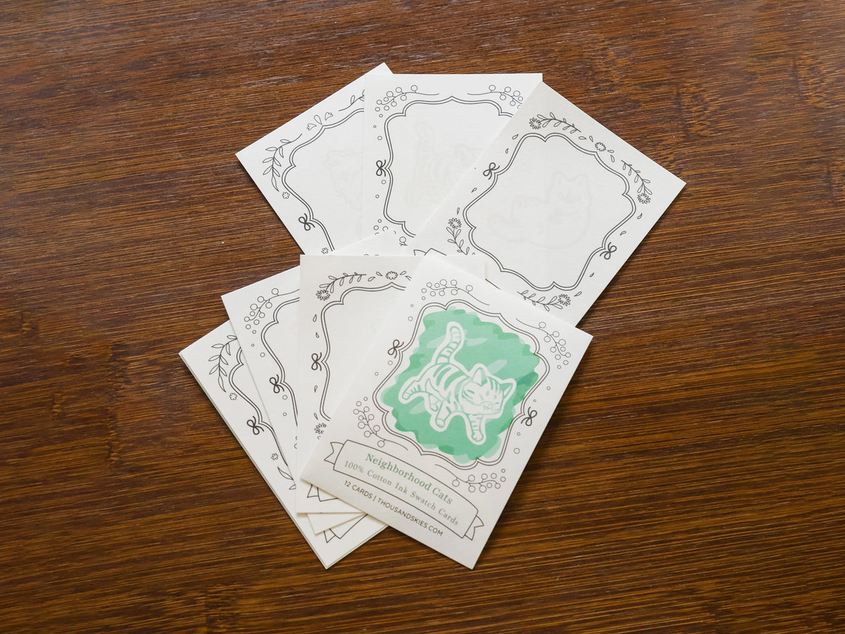 Neighborhood Cats Ink Swatch Cards