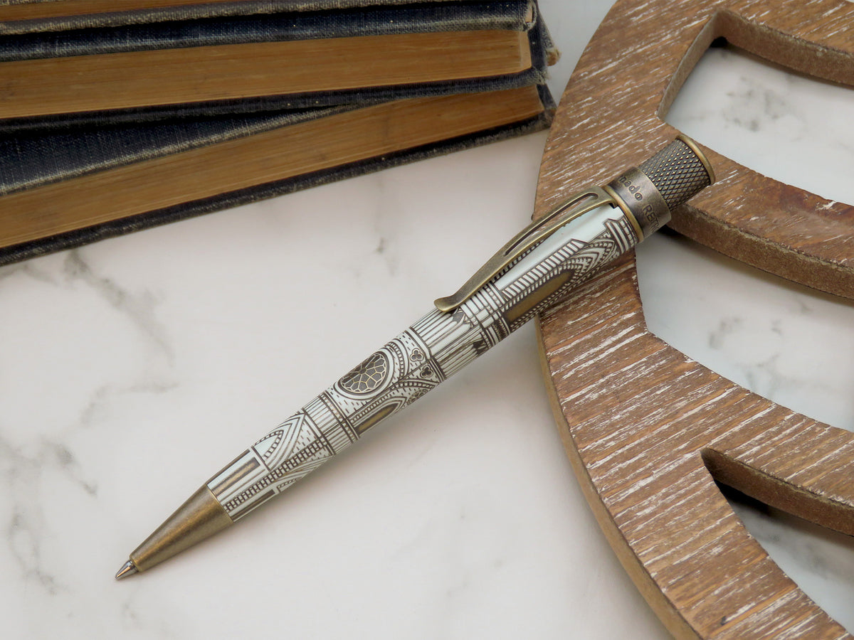 Retro 51 Tornado Rollerball Pen Vintage Metalsmith - Cathedral