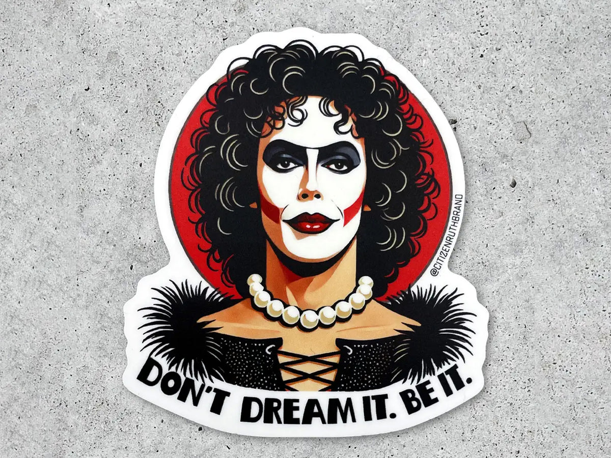 Rocky Horror Frank N Furter Vinyl Sticker