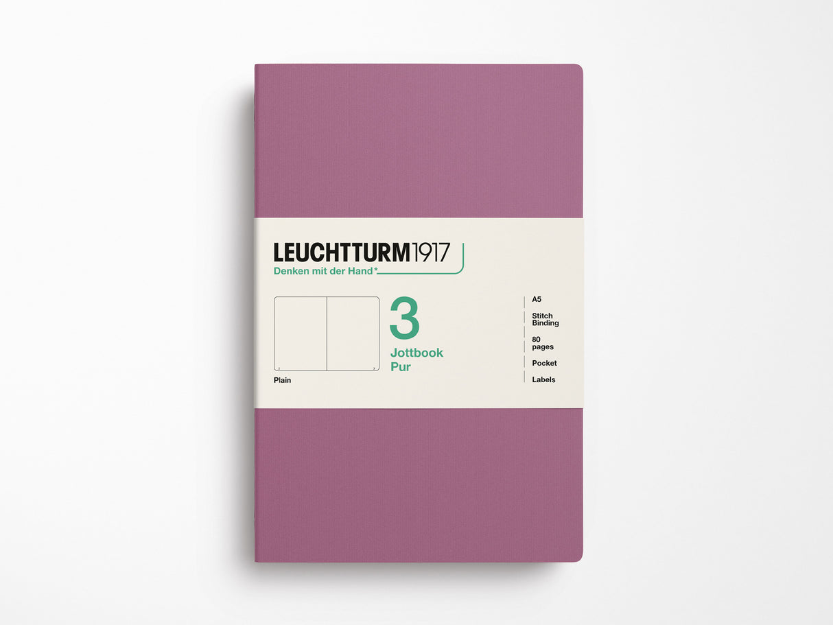 Leuchtturm 1917 Jottbook Pur Set of 3 - Dusty Rose