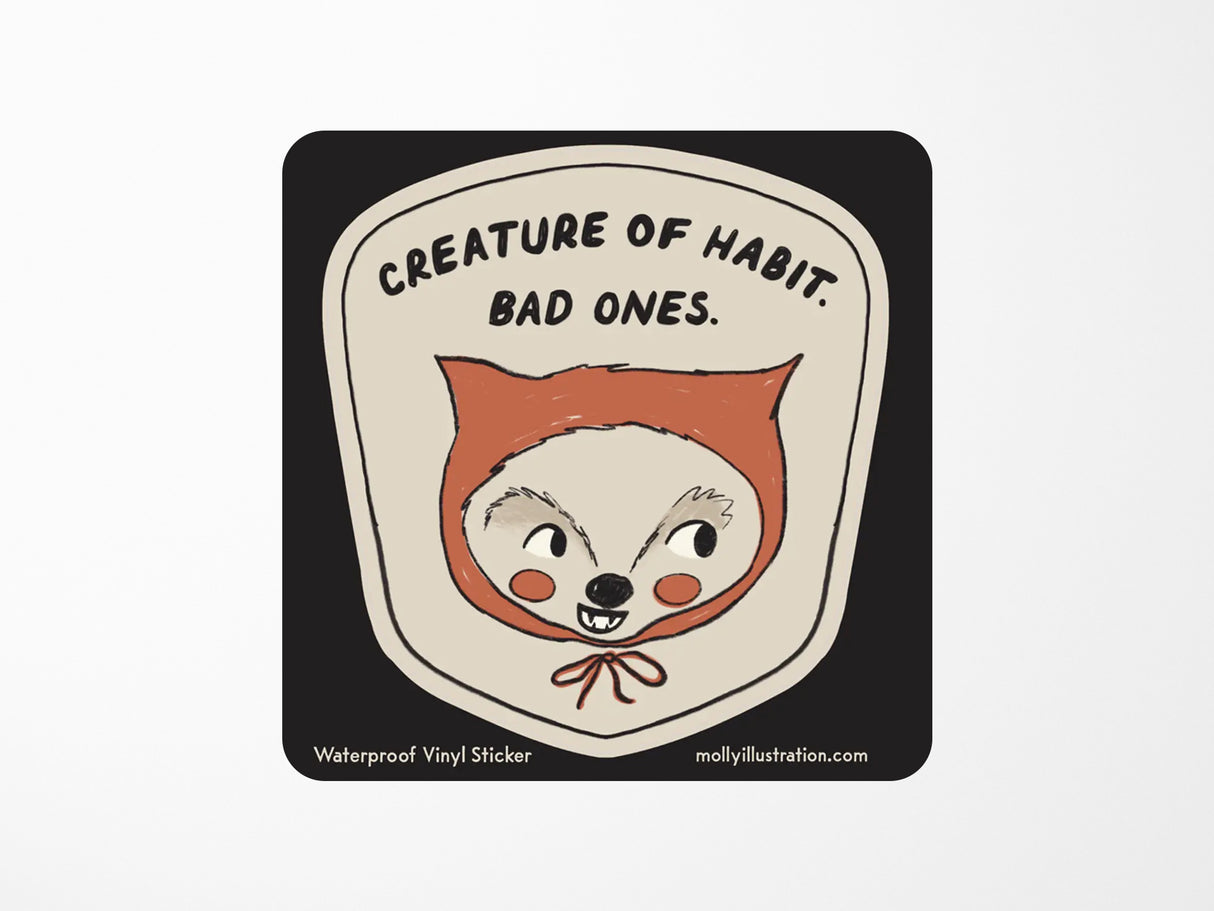 Creature of Habit Vinyl Sticker