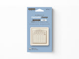 Midori Pre-Inked Stamp - Soft Color Calendar Brown