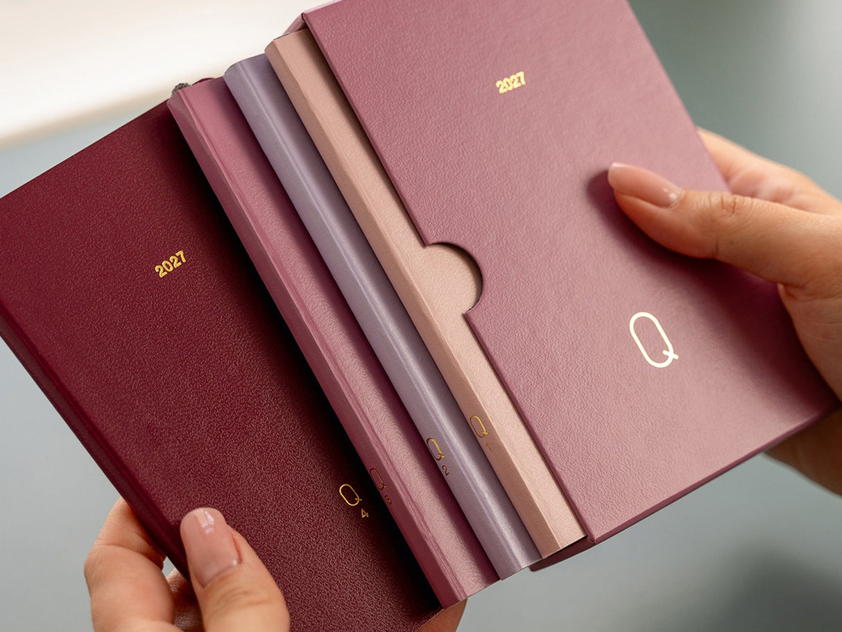 2027 Leuchtturm 1917 Quarterly Planner Set of 4 - Shades of Rose