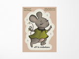 Off To Misbehave Vinyl Sticker