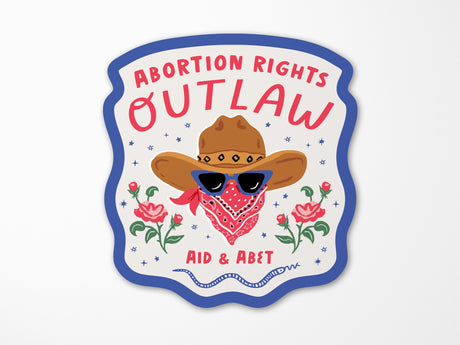 Abortion Rights Outlaw Vinyl Sticker
