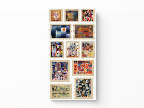 Abstract Art Stamps Sticker Sheet