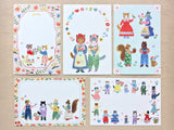 Aiko Fukawa Postcard Writing Pad - Little Fluffy Friends