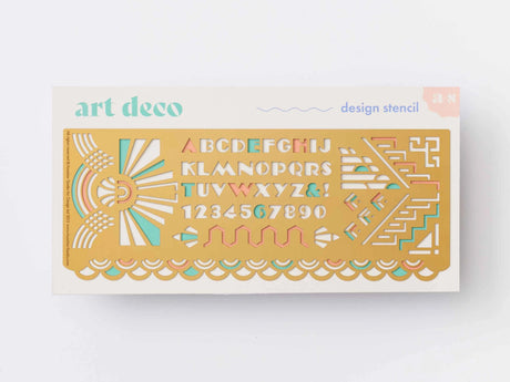 Art Deco Brass Template Design Stencil