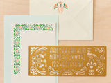 Art Nouveau Brass Template Design Stencil
