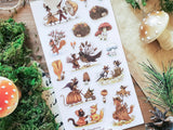 Autumn Woodland Whimsy Sticker Sheet