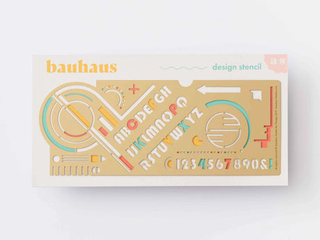 Bauhaus Brass Template Design Stencil