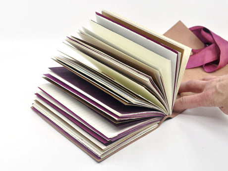Berry Charm One of a Kind Leather Journal