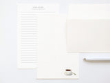 Black Coffee - Letter Writing Paper - Coffee Cup
