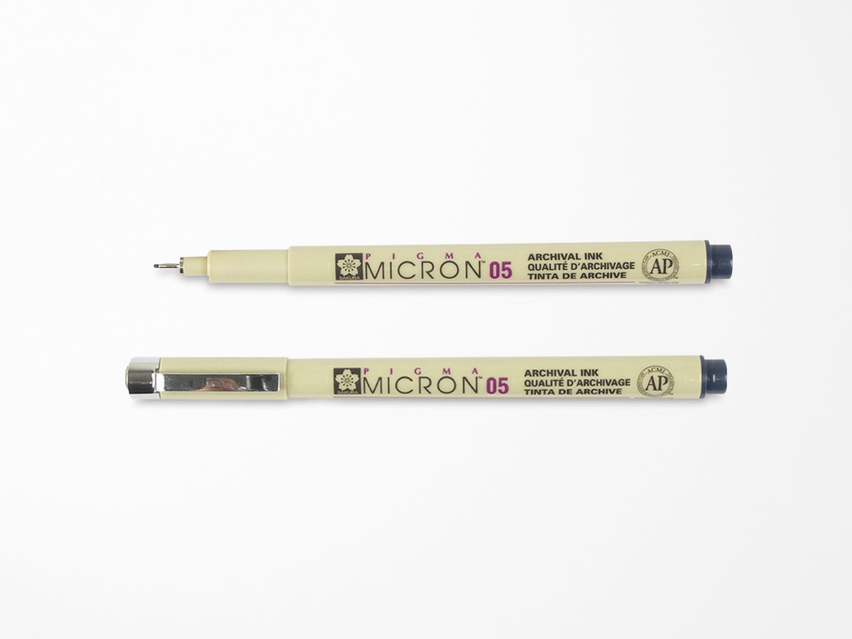 Blue Black Pigma Micron Pen