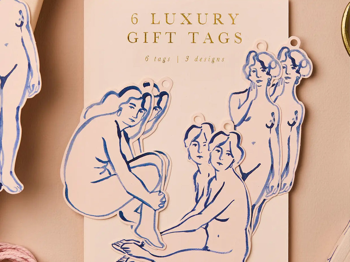 Blue Nudes Gift Tags