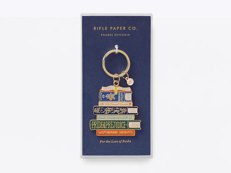 Book Club Enamel Keychain