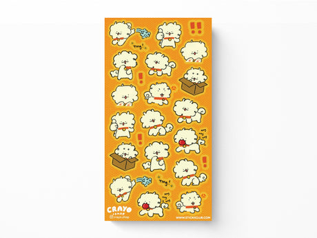 Bouncy Little Woof Sticker Sheet