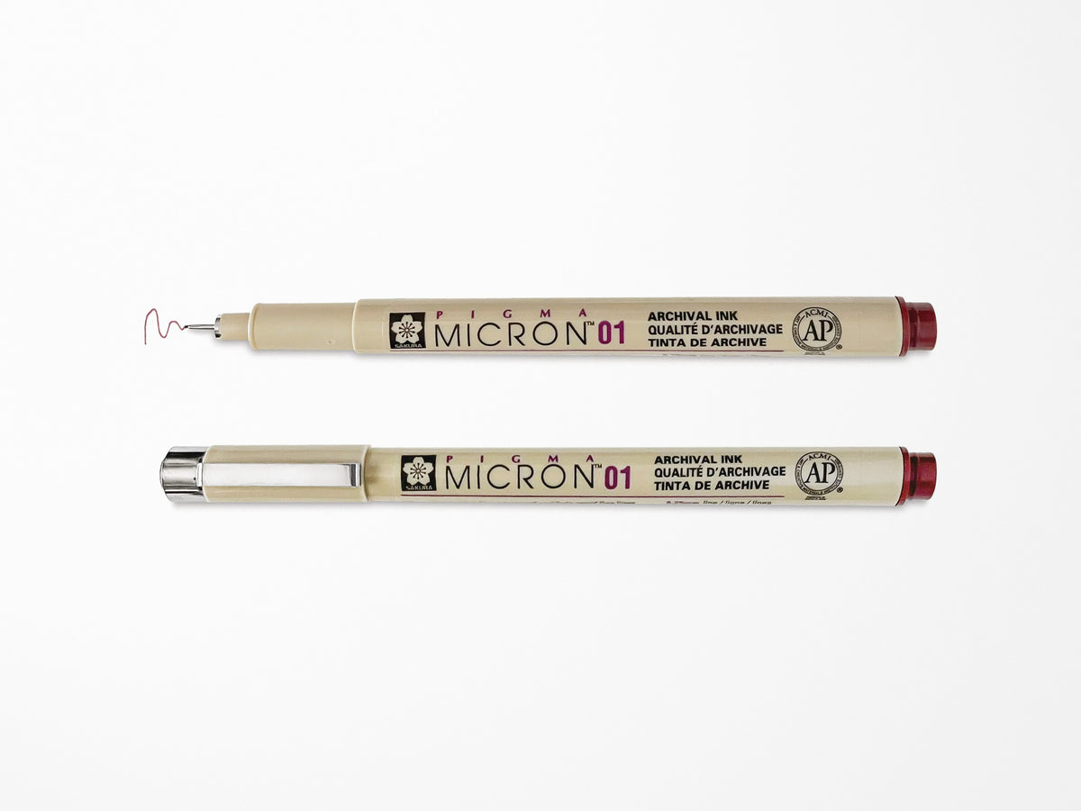 Burgundy Pigma Micron Pen