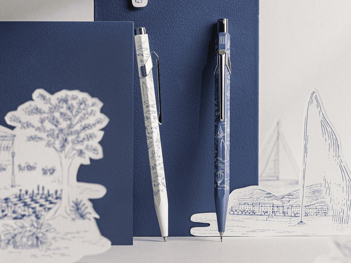 Caran D'Ache 849 Pen and Pencil Set - Toile De Jouy