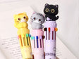 Cats 10-Color Retractable Ball Pen