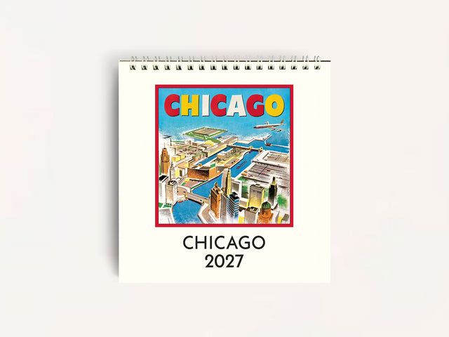 Cavallini 2027 DESK Calendar - Chicago