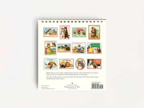 Cavallini 2027 DESK Calendar - Vintage Cats