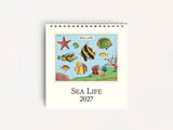 Cavallini 2027 DESK Calendar - Sea Life